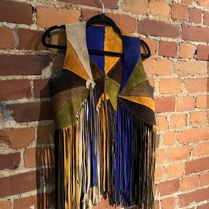 Vintage 60s Fringe Suede Vest